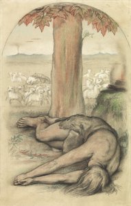 Allegorie van luiheid door Frederic James Shields